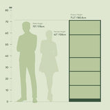 FURINNO JAYA Simply Home 5-Shelf Bookcase, 5-Tier, White Furinno