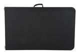 COSCO Fold-in-Half Banquet Table w/Handle, 8ft, Black Cosco