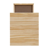 Linon Home Decor Products Corinne Six Drawer Storage, Natural Rolling Cart Linon Home Decor Products