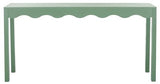SAFAVIEH Home Collection Lilith Farmhouse French Country Sage Wavy Console Table for Entryway, Living Room, Foyer SAFAVIEH