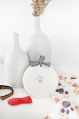 Pearhead Pet Paw Print Keepsake Ornament Kit, Memorial Clay Paw Impression for Dogs & Cats, DIY Hanging Pet Memorial with Ribbons, Pet Keepsake Gift