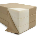 D&D Futon Furniture Tan Twin Size Shikibuton Trifold Foam Beds 6 x 39 x 75, 1.8 lbs high Density Foam, Folding Mattresses D&D Futon Furniture