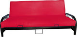 D&D Futon Furniture Futon Covers, Mattress Slipcovers, Polyester Poplin (Red, Full 6x54x75) D&D Futon Furniture