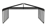 Arrow Carports Galvanized Steel Carport, Double Car Metal Carport Kit, 20' x 24' x 9', Charcoal Arrow Shed