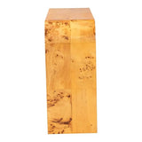 bali & pari Revelle Modern and Contemporary Real Mappa Burl Wood Console Table bali & pari