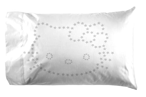 Jay Franco Sheet Set with Fitted, Flat Sheets & Pillow Cover - Ultra-Soft Bedding with Pillowcase for Room Decor, White - Hello Kitty, 4 Piece Full Jay Franco