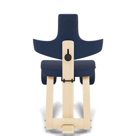 Varier ThatSit Balans Adjustable Ergonomic Kneeling Chair with Backrest, 10-Year Limited Warranty, Designed by Peter Opsvik, Blue/Natural Varier