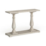Deco 79 Wood Console Table with Distressed Accents, 48" x 14" x 32", White Deco 79