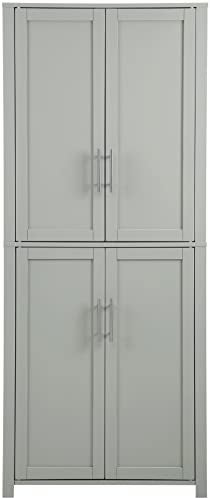 Crosley Furniture Savannah Tall Pantry, Gray Crosley Furniture