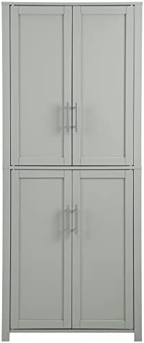 Crosley Furniture Savannah Tall Pantry, Gray - WoodArtSupply