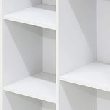 Furinno Luder Bookcase / Book / Storage , 11-Cube, White Furinno