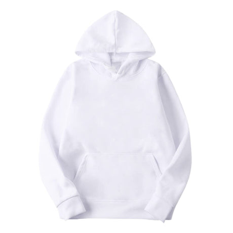 MR.R Sublimation Polyester Blanks White Hoodie Hooded Sweatshirt Cloth Unisex Style Pullover Casual Solid Color Sports Outwear Sweatshirts,XXXL size MR.R