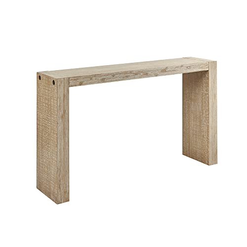 INK+IVY Monterey Solid Wood Console Table for Entryway, Brushed Reclaimed Wheat Grain Finish, Counter Work Surface, Dining Bar, Industrial, - WoodArtSupply