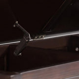 SIMPLIHOME Connaught SOLID WOOD 51 inch Wide Storage Bench Trunk with Safty Hinge, Multifunctional Traditional in Dark Chestnut Brown SIMPLIHOME