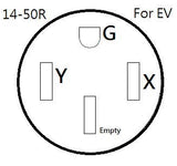 Parkworld 885521 EV Adapter Cord NEMA 10-30P to 14-50R (ONLY for Tesla UMC or Other EV Charging, NOT for RV) (10FT) Parkworld