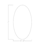 6 Person Oval Shaped Conference Table with Power & Data | Scratch-Resistant Laminate & Sturdy Metal T Bases | Meeting Tables for Offices, Training Rooms, and Homes | White - 4'X7' SKUTCHI DESIGNS INC.