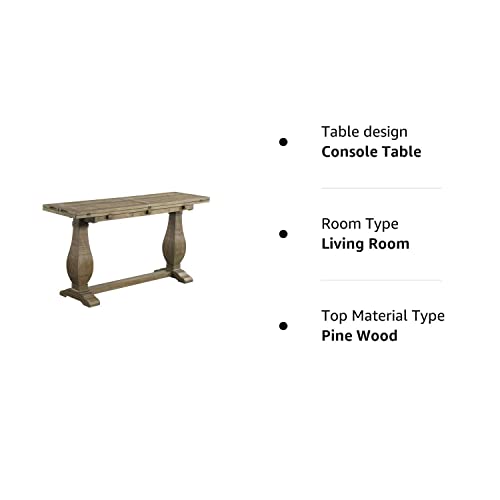 Martin Svensson Home Napa Sofa Console Table, Modular Flip Top Dining or Accent, Solid Natural Wood Martin Svensson Home