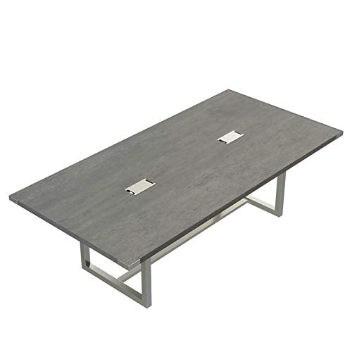 Mirella Conference Table Sitting Height - 8' Stone Gray - WoodArtSupply