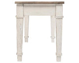 Signature Design by Ashley Skempton Farmhouse Storage Bench, White & Light Brown Signature Design by Ashley
