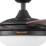 Honeywell Ceiling Fans Carmel Modern 48 Inch Ceiling Fan with Light, Remote Control Fan, LED Indoor Fan with 5 Blades, Gray Ironwood and Brown Maple Blade Finish Options, Bronze (50197-01) Honeywell
