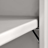 Sandusky Lee CAC1362472-05 Combination Garage Storage Cabinet, Steel Utility Cabinet with Adjustable Shelves, 72" H, Dove Gray Sandusky