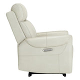 KISLOT Leather Recliner Chair for Adults Wall Hugger RV Recliner with USB Charging Ports Electric Power Reclining Sofa for Living Room Home Theater Seating Bedroom