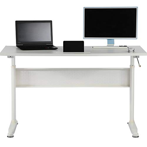 New Ergonomics Standing Desk Computer Workstation, Manual Height Adjustable Standing Desk and Sit Stand Workstation, with Heavy Duty Steel Frame and Crank System for Optimal Comfort and Productivity Bigacc