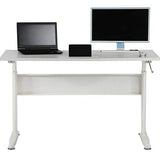 New Ergonomics Standing Desk Computer Workstation, Manual Height Adjustable Standing Desk and Sit Stand Workstation, with Heavy Duty Steel Frame and Crank System for Optimal Comfort and Productivity Bigacc