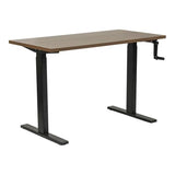 OS Home and Office Furniture 47.25" Wood Adjustable Height Desk in Danish Walnut American Furniture Classics