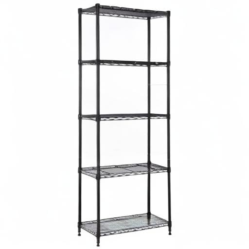 MZG 1250 lbs Storage Shelving Utility Shelving Unit 5-Tier Utility Shelving Unit Steel Organizer Wire Rack for Home,Kitchen,Office (13.7" D x 23.6" W x 62.4" H)