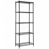 MZG 1250 lbs Storage Shelving Utility Shelving Unit 5-Tier Utility Shelving Unit Steel Organizer Wire Rack for Home,Kitchen,Office (13.7" D x 23.6" W x 62.4" H) M MZG