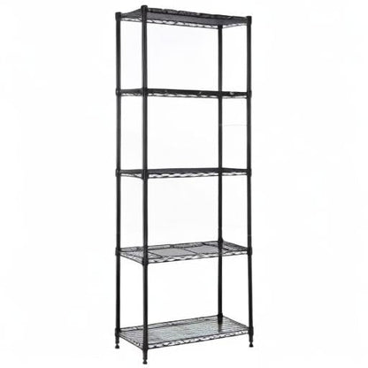 MZG 1250 lbs Storage Shelving Utility Shelving Unit 5-Tier Utility Shelving Unit Steel Organizer Wire Rack for Home,Kitchen,Office (13.7" D x 23.6" W x 62.4" H)