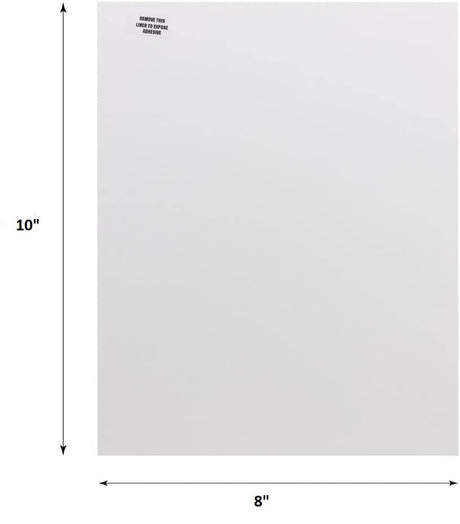 Hygloss Sticky Collage Boards - 24 Pack 8"x10" Self Stick Collage Boards for Kids - Peel & Stick Mounting Boards for Art Projects, School Crafts, Classrooms, and DIY Displays Hygloss