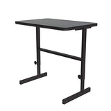 Correll 24"x36" Adjustable Height (34"-42") Standing Desk, Work Station, Montana Granite HP Laminate, Steel Frame, Made in The USA (CST2436-55) CORRELL, INC.