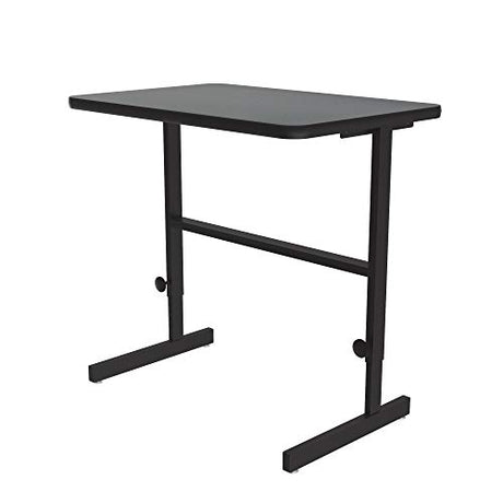 Correll 24"x36" Adjustable Height (34"-42") Standing Desk, Work Station, Montana Granite HP Laminate, Steel Frame, Made in The USA (CST2436-55) CORRELL, INC.