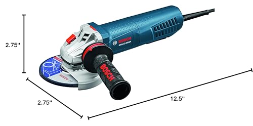 BOSCH GWS13-50VSP 5 Inch 13 Amp Angle Grinder Variable Speed with Paddle Switch - WoodArtSupply