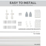 Lotus & Windoware Cordless, 2 Inch Faux Wood Blind, 26" Wide x 72" Long, Window Blinds, Blinds & Shades, Blinds for Indoor Windows, Smooth, Bright White - 26" x 72",Bright White LOTUS & WINDOWARE