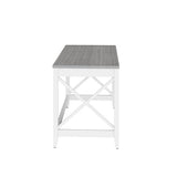 Alera ALEWSF4824GY 47.24 in. x 23.62 in. x 29.53 in. Farmhouse Writing Desk - Gray Alera