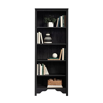 Sauder Dawson Trail 5-Shelf Bookcase in Raven Oak Finish - WoodArtSupply