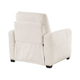 Lexicon Modern Power Recliner Chair with One-Touch Control and Charging Ports, Chenille Home Theater Seating, Wall-Hugger Reclining Chair for Living Room/Bedroom/Office, Easy Assembly, Beige