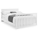GAP babyGap Oxford 6-in-1 Convertible Crib - Greenguard Gold Certified, Bianca White/Natural Delta Children