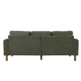 Christopher Knight Home Yadil Teddy Fleece Upholstered 3 Seater Sofa Couch, Wooden Home Sofa Living Room, Comfy Cloud Couch for Bedroom, Home Office, Olive Green Christopher Knight Home