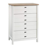 Sauder Cottage Road 4-Drawer Chest, Soft White finish, L: 32.44" x W: 19.29" x H: 44.92" Sauder