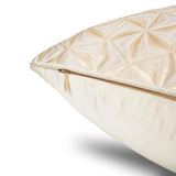 1pc polyester luxury contemporary pillow cover, abstract texture geometric lines, white stars snowflakes and single-sided high-precision jacquard, hidden zipper, room decoration 20 x 20 inches Hvatixos