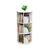 Toytexx Inc and Design 3 Tier 360° Rotating Stackable Shelves Bookshelf Organizer (White) TOYTEXX INC & DESIGN