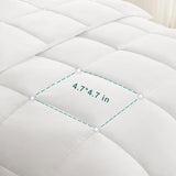 ACCURATEX King Duvet Insert Comforter,100% Cotton 400GSM Thick Fluffy Down Alternative Comforter,Breathable Soft White Hotel Bed Duvet Insert with Corner Tabs (104''x90'') ACCURATEX