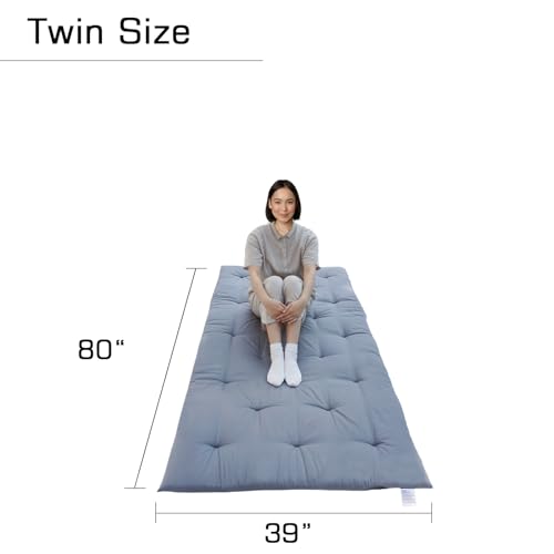 FindPanda Japanese Futon Floor Mattress, Folding Tatami Mat Sleeping Pad,Roll Up Kids Floor Lounger FindPanda