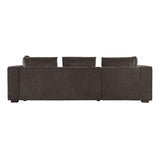 Ball & Cast Modular L-Shaped Sectional Sofa with Storage - 93.8" Chenille Fabric Couch, Deep Seating & Matching Pillows, Modern Living Room Furniture,Brown Ball & Cast