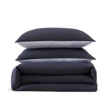 Tommy Hilfiger - Queen Comforter Set, Soft & Breathable Micro Piqué Cotton Bedding, Medium Weight Feel for Year Round Comfort, 3 Piece Bed Set with Matching Pillowcases (Navy) Tommy Hilfiger