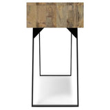 SIMPLIHOME Lowry Console Sofa Table, 60 inch, Natural SIMPLIHOME